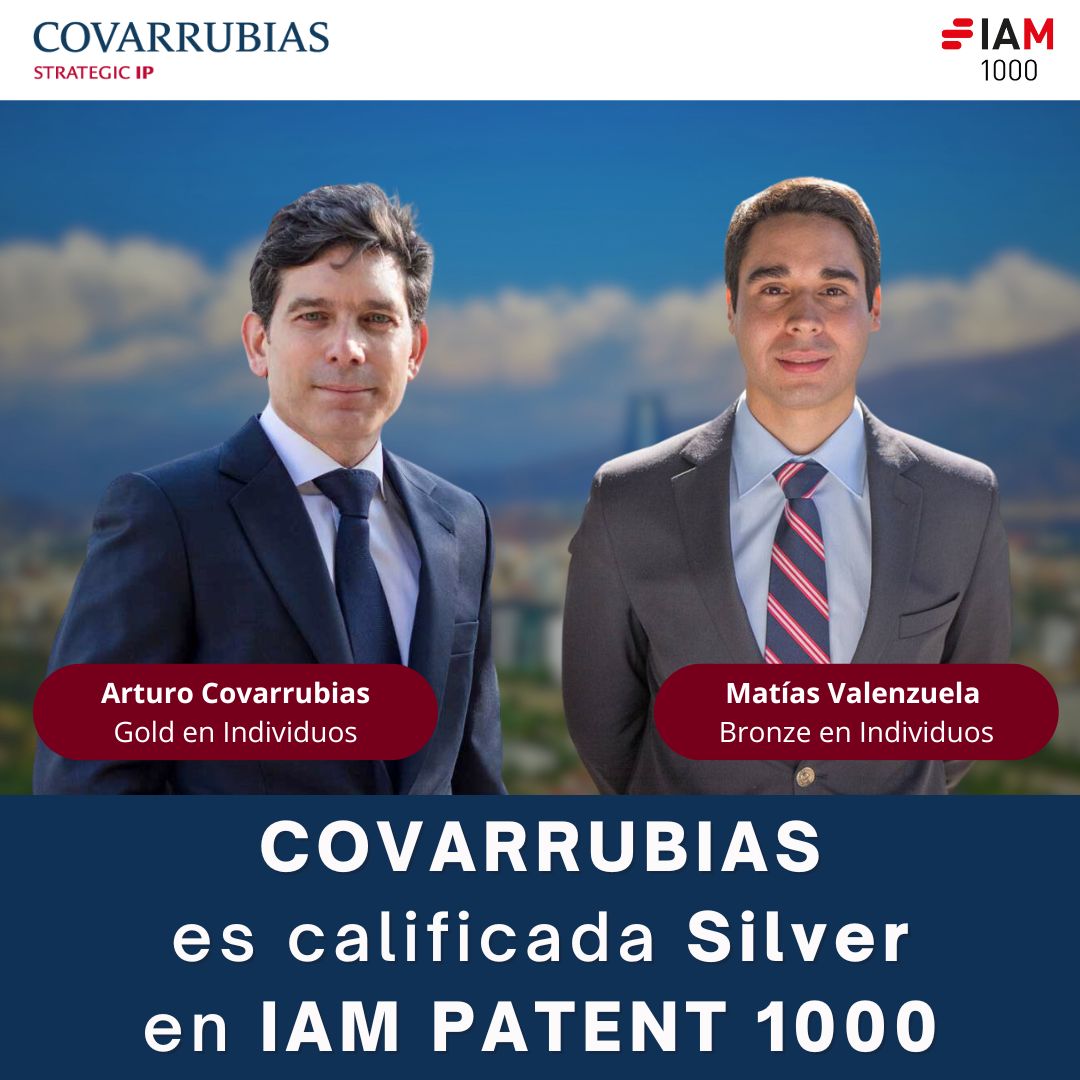 Covarrubias es calificada en la categoría Silver de IAM Patent 1000 2024